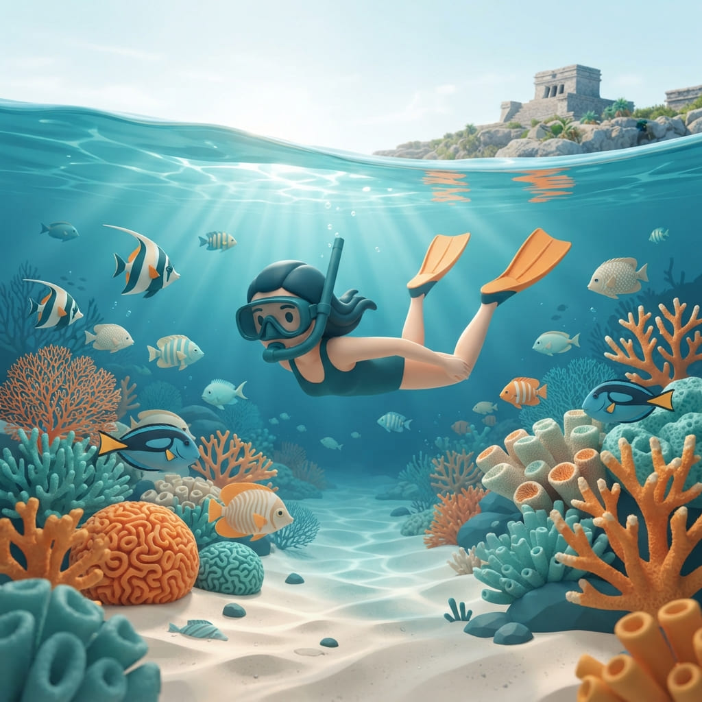 snorkel en cancun